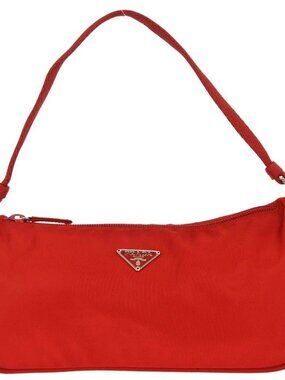 Prada Red Nylon Handbag